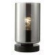 Dar_Vol3-DAY4222 - Daylin - Satin Black Table Lamp with Ribbed Smoked Glass