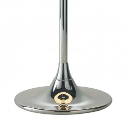 Delta - Polished Chrome Table Lamp with Ivory Shade Delta - Polished Chrome Table Lamp with Ivory Shade