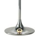 Dar-DEL4250 - Delta - Polished Chrome with Ivory Shade Table Lamp