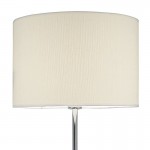 Delta - Polished Chrome Floor Lamp with Ivory Shade Delta - Polished Chrome Floor Lamp with Ivory Shade