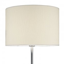 Delta - Polished Chrome Floor Lamp with Ivory Shade Delta - Polished Chrome Floor Lamp with Ivory Shade