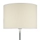 Dar-DEL4950 - Delta - Polished Chrome with Ivory Shade Floor Lamp