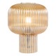 Dar-DEM4206 - Demarius - Amber Ribbed Glass Table Lamp