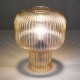 Dar-DEM4206 - Demarius - Amber Ribbed Glass Table Lamp