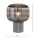 Dar-DEM4210 - Demarius - Smoked Ribbed Glass Table Lamp