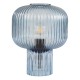 Dar-DEM4223 - Demarius - Blue Ribbed Glass Table Lamp