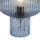 Dar-DEM4223 - Demarius - Blue Ribbed Glass Table Lamp