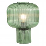 Demarius - Green Ribbed Glass Table Lamp Demarius - Green Ribbed Glass Table Lamp