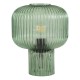 Dar-DEM4224 - Demarius - Green Ribbed Glass Table Lamp