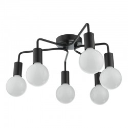 Dena - Matt Black 6 Light Semi Flush Dena - Matt Black 6 Light Semi Flush