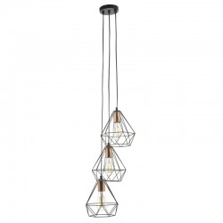 Deyon - Black & Copper 3 Light Cluster Pendant Deyon - Black & Copper 3 Light Cluster Pendant