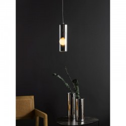 Diaz - Chrome Pendant with Smoked Glass Diaz - Chrome Pendant with Smoked Glass