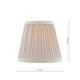 Dar-DID2629 - Didina - Shade Only - 15 cm Natural Linen Shade