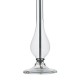 Table & Floor Lamp - Dillon - Transparent Glass with White Shade Table Lamp Dar-DIL4008 - Dillon - Transparent Glass with White Shade Table Lamp
