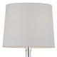 Table & Floor Lamp - Dillon - Transparent Glass with White Shade Table Lamp Dar-DIL4008 - Dillon - Transparent Glass with White Shade Table Lamp
