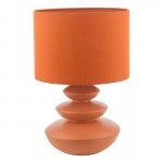 Discus - Orange Ceramic Table Lamp Discus - Orange Ceramic Table Lamp