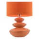 Dar-DIS4211 - Discus - Orange Ceramic Table Lamp