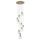 Ceiling Lights - Dita - Decorative Glass with Brass 10 Light Cluster Pendant Dar-DIT2342 - Dita - Decorative Glass with Brass 10 Light Cluster Pendant