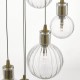 Ceiling Lights - Dita - Decorative Glass with Brass 10 Light Cluster Pendant Dar-DIT2342 - Dita - Decorative Glass with Brass 10 Light Cluster Pendant