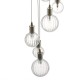Ceiling Lights - Dita - Decorative Glass with Brass 10 Light Cluster Pendant Dar-DIT2342 - Dita - Decorative Glass with Brass 10 Light Cluster Pendant