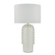 Dar-DOL4202 - Dolce - White Ceramic Table Lamp with White Shade