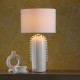 Dar-DOL4202 - Dolce - White Ceramic Table Lamp with White Shade