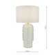 Dar-DOL4202 - Dolce - White Ceramic Table Lamp with White Shade