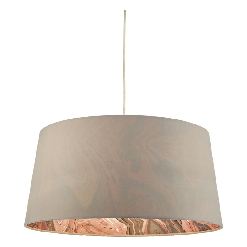 Accessories - Dolores - Grey Faux Silk Fabric Shade for Hanging Pendant Dar-DOL6539 - Dolores - Grey Faux Silk Fabric Shade for Hanging Pendant