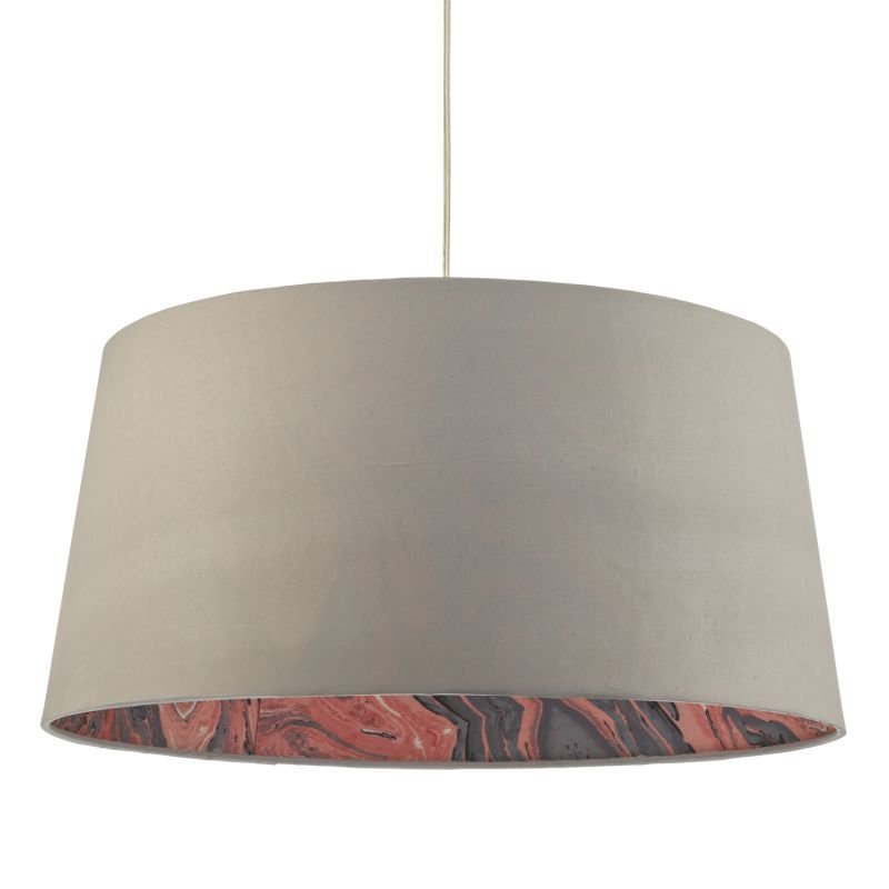 Accessories - Dolores - Grey Faux Silk Fabric Shade for Hanging Pendant Dar-DOL6539 - Dolores - Grey Faux Silk Fabric Shade for Hanging Pendant