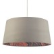 Accessories - Dolores - Grey Faux Silk Fabric Shade for Hanging Pendant Dar-DOL6539 - Dolores - Grey Faux Silk Fabric Shade for Hanging Pendant