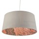 Accessories - Dolores - Grey Faux Silk Fabric Shade for Hanging Pendant Dar-DOL6539 - Dolores - Grey Faux Silk Fabric Shade for Hanging Pendant