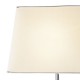 Dar-DOM4050 - Domain - Polished Chrome & Quartz Glass with Shade Table Lamp