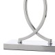Table & Floor Lamp - Donovan - Polished Chrome with Cream Shade Table Lamp Dar-DON4250 - Donovan - Polished Chrome with Cream Shade Table Lamp