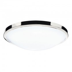 Dover - Polished Chrome Ceiling Lamp with White Acrylic Dover - Polished Chrome Ceiling Lamp with White Acrylic