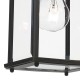 Dar-DOY1635 - Doyle - Black and Gold with Clear Glass Lantern Wall Lamp