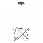 Dreyson - Matt Black Pendant with White Glass Dreyson - Matt Black Pendant with White Glass