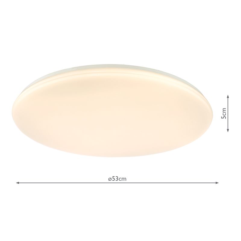 Dar_Vol3-DUE482 - Duena - White LED Flush