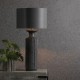 Dar-DUG4222 - Dugan - Base Only - Black Volcanic Glaze Table Lamp