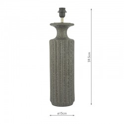 Dugan - Base Only - Black Volcanic Glaze Table Lamp Dugan - Base Only - Black Volcanic Glaze Table Lamp