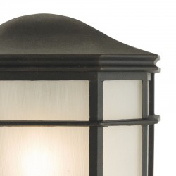 Dulbecco - Outdoor Black Lantern Wall Lamp