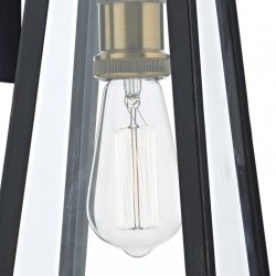 Duval - Outdoor Black Lantern Wall Lamp Duval - Outdoor Black Lantern Wall Lamp