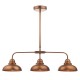 Kitchen Lights - Dynamo - Antique Copper 3 Light over Island Fitting Dar-DYN0364 - Dynamo - Antique Copper 3 Light over Island Fitting