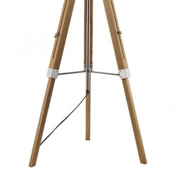 Easel - Base Only - Chrome & Light Wooden Tripod Floor Lamp Easel - Base Only - Chrome & Light Wooden Tripod Floor Lamp