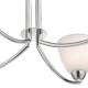 Bathroom Lights - Edanna - Bathroom Chrome and Opal Glass 4 Light Ceiling Lamp Dar-EDA0450 - Edanna - Bathroom Chrome and Opal Glass 4 Light Ceiling Lamp