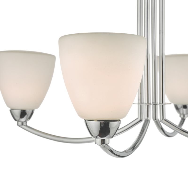 Bathroom Lights - Edanna - Bathroom Chrome and Opal Glass 4 Light Ceiling Lamp Dar-EDA0450 - Edanna - Bathroom Chrome and Opal Glass 4 Light Ceiling Lamp