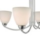 Bathroom Lights - Edanna - Bathroom Chrome and Opal Glass 4 Light Ceiling Lamp Dar-EDA0450 - Edanna - Bathroom Chrome and Opal Glass 4 Light Ceiling Lamp