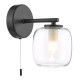 Dar-EDA0722 - Edaline - Black Wall Lamp with Double Glass IP44