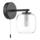 Dar-EDA0722 - Edaline - Black Wall Lamp with Double Glass IP44