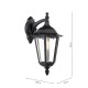 Dar_Vol3-EDD1522 - Eddard - Traditional Matt Black Wall Lamp with Clear Glass IP44