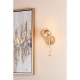 Dar_Vol3-EDE0735 - Ede - Satin Gold Wall Lamp with Amber Glass